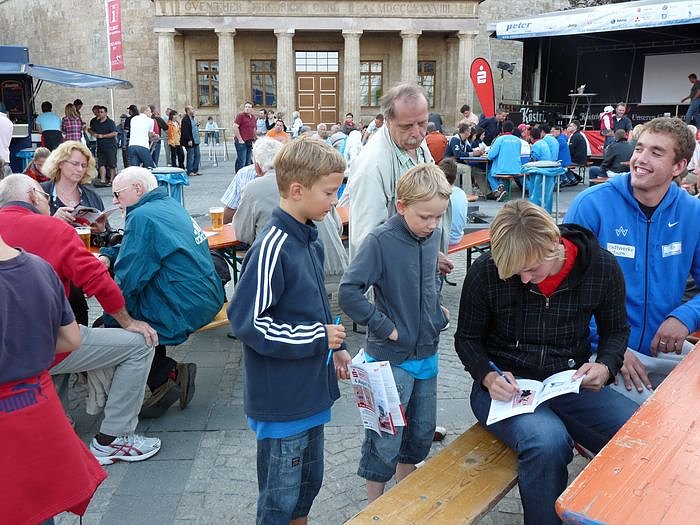 Athletenpr&auml;sentation des 15. Sparkassenmeetings 